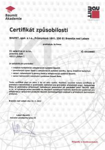 certifikát-Baumit